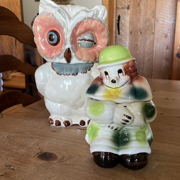 Vintage Hand Painted Clown Cookie Jar - Picture 14 of 16